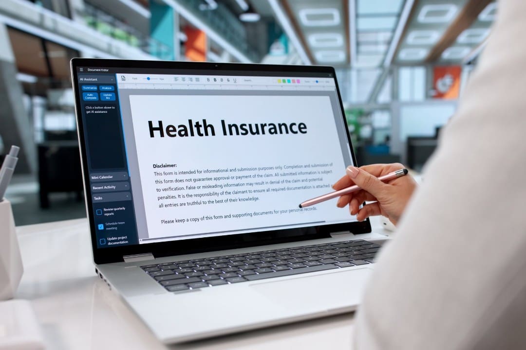 Medicare insurance agent preparing education content for beneficiaries