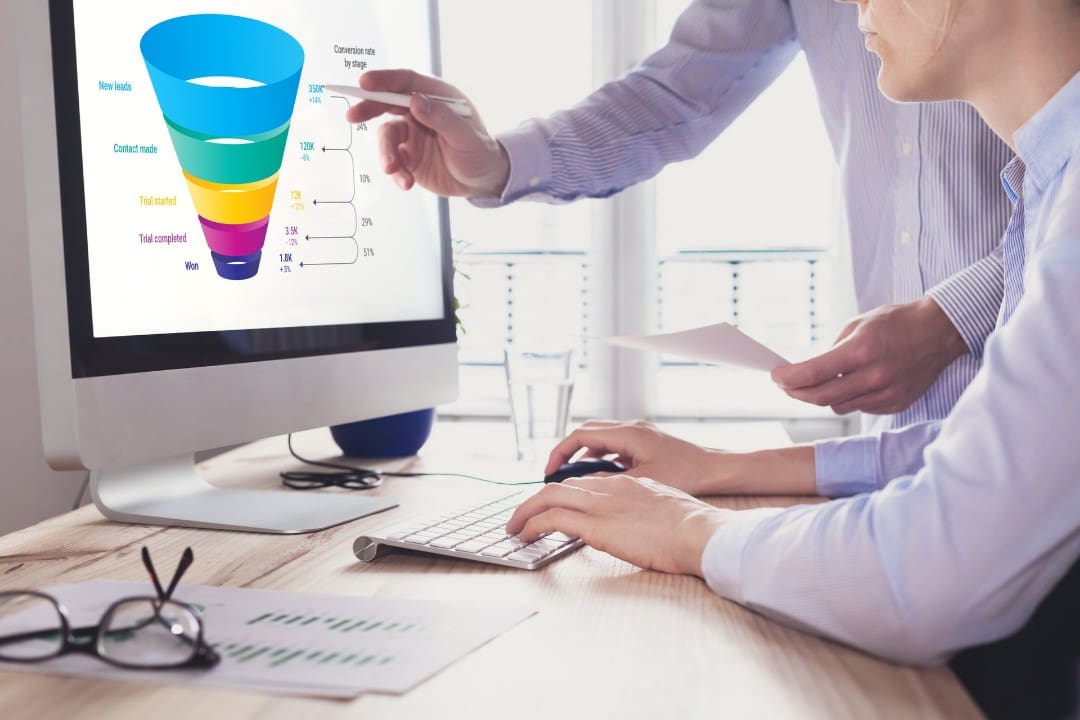 Medicare agents evaluating sales funnel